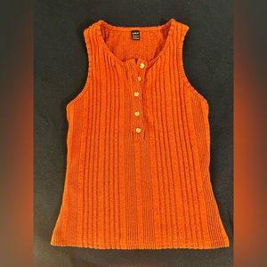 🛑3/$10 Orange tan top